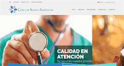Desktop Screenshot of clinicaalergia.com.mx